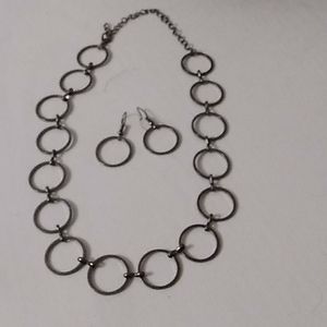 ☆ Brand unknown.  Necklace and earring set.
